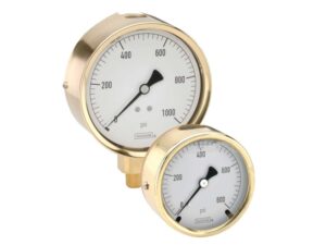 NOSHOK 300 Series Brass Case Liquid-Filled Pressure Gauges