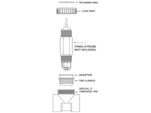 AquaMetrix AM-TEE Flow Through Assembly