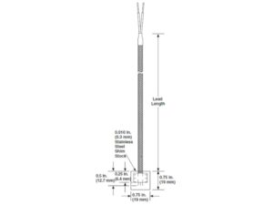 Watlow Stainless Steel Shim Style Thermocouple