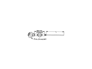 Watlow AT Style Mineral Insulated Dual Element Thermocouple